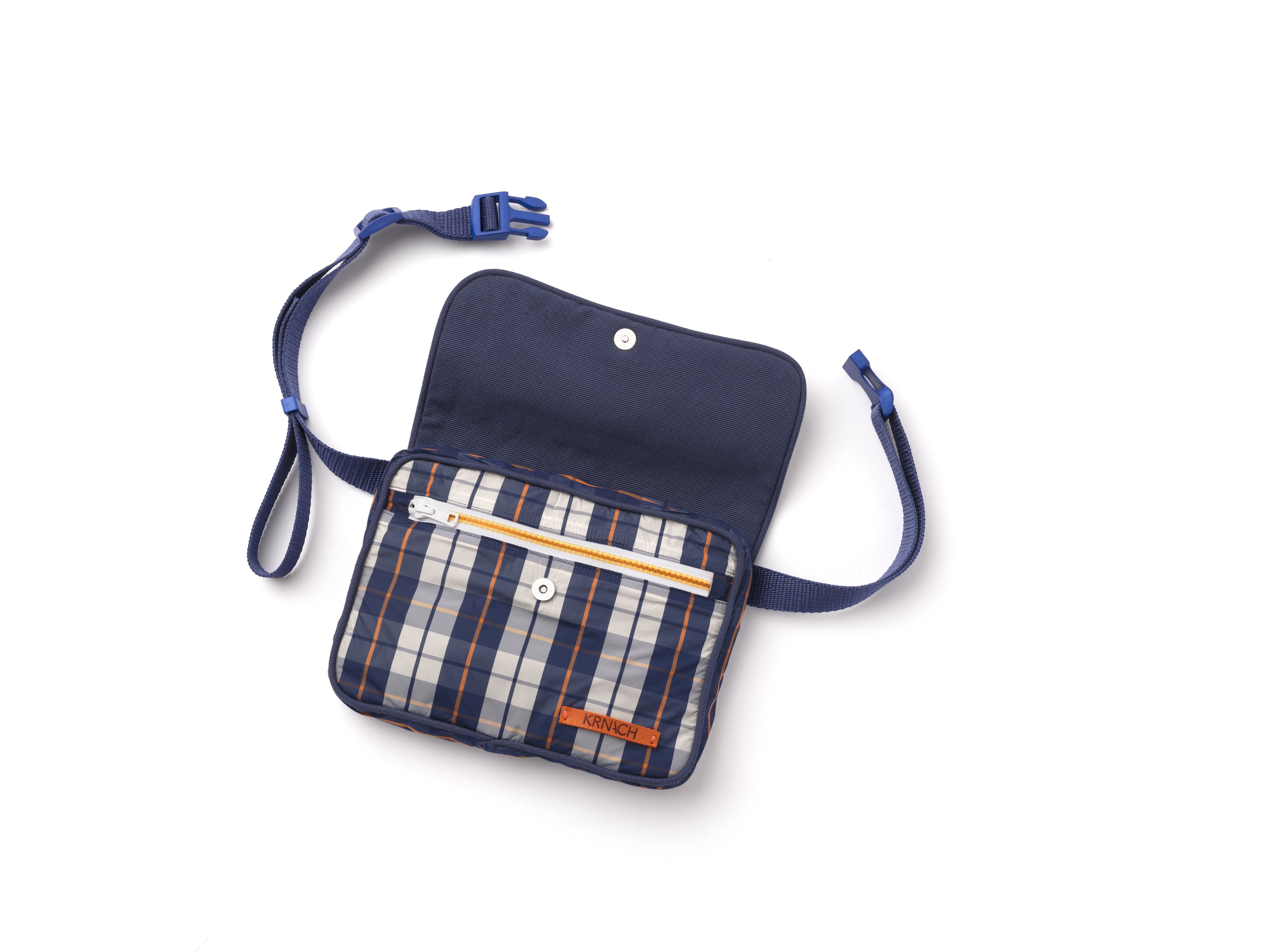 Krnach  Belt Bag  San Remo Nylon  Plaid Jacquard   Eco  Sustainable  Upcycled Fashion Bag
